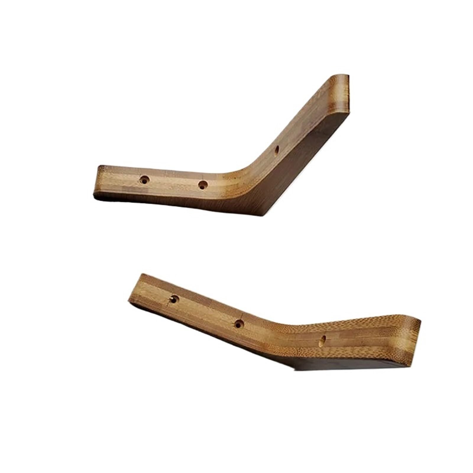 2PCS Triangle Wooden Shelf Brackets for Floating Shelves