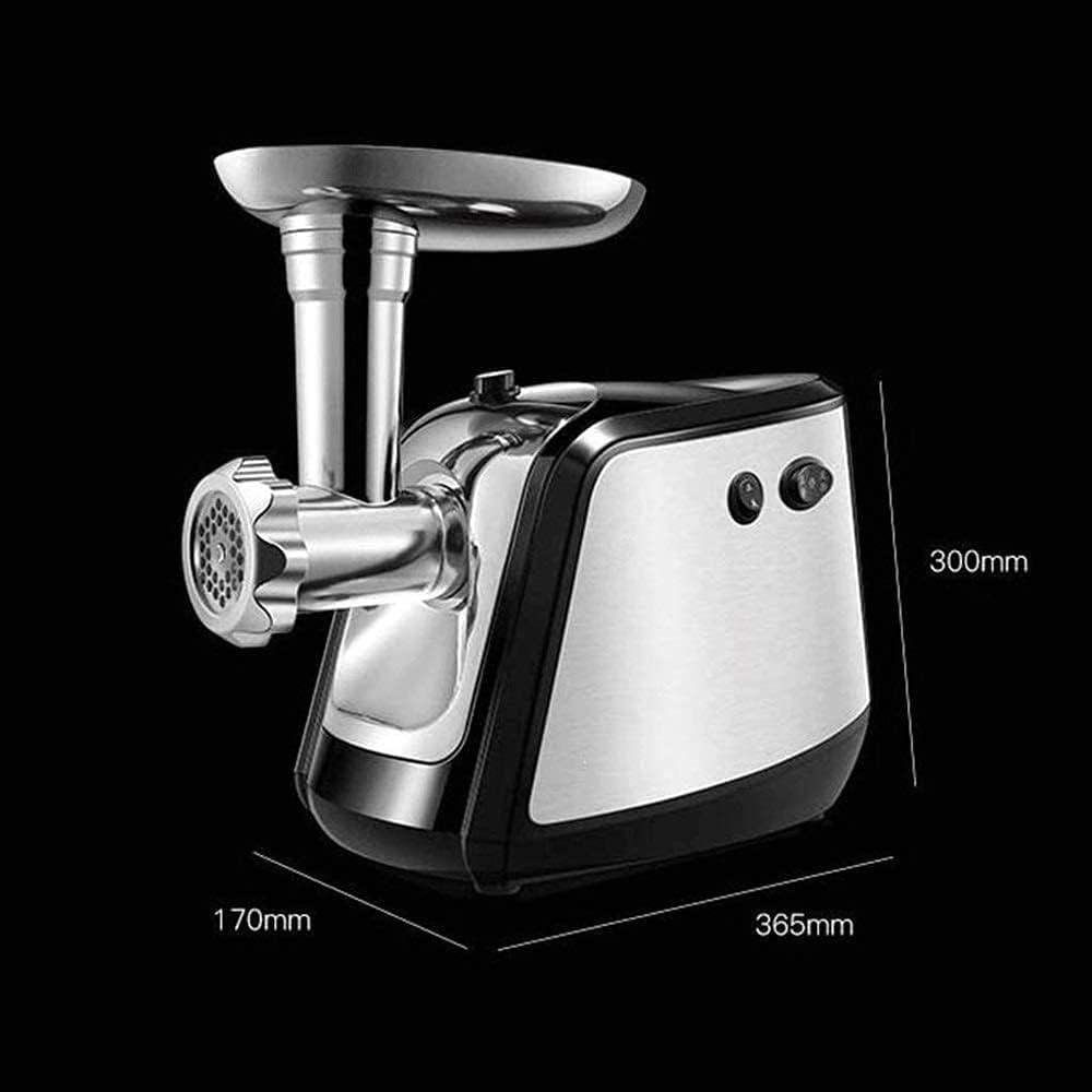 Electric Meat Grinder Multifunction Meat Mincer Sausage Stuffer with Sausage Tube 2 Stainless Steel Blades 3 Grinding Plates for Home Kitchen