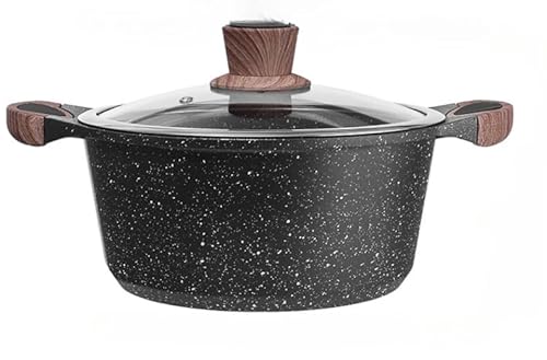 両手鍋 卓上鍋 鍋 蓋つき ガス火 IH対応 ガス対応 一品万能 煮る 焼く 炒める 揚げる 焦げ付きにくい お手入れ簡単 ガラス蓋付 しゃぶしゃぶ カレー おでん (32cm,深湯鍋)