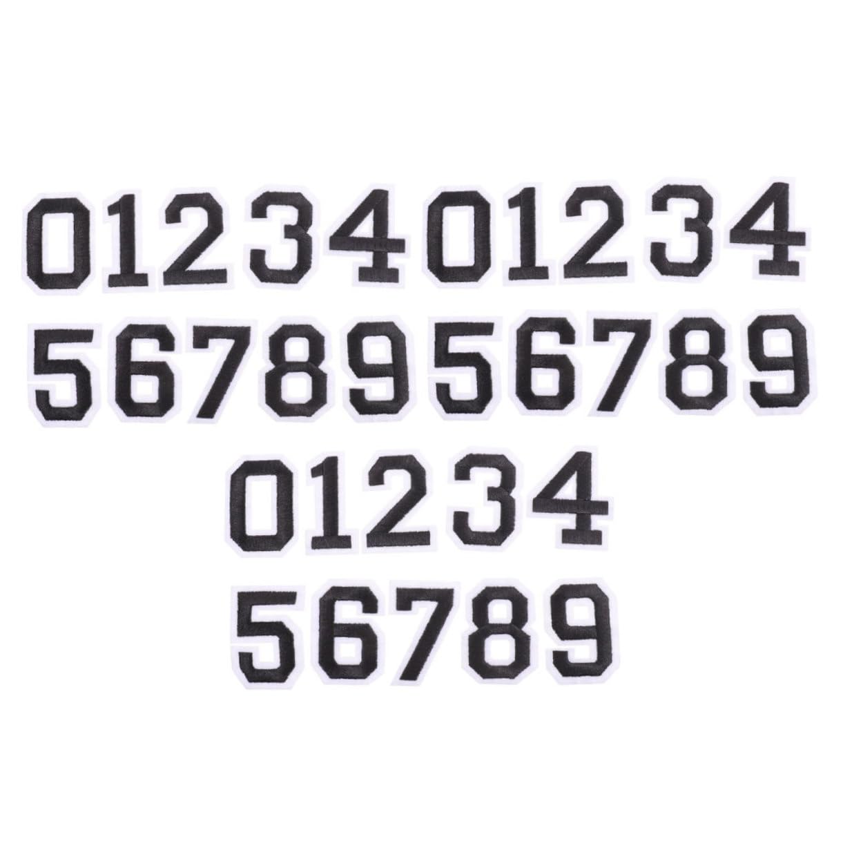 HOMSFOU 3Sets Self Adhesive T Shirt Number Decals Football Stickers for Team Identification and Seasonal Updates Quick Adhesive Design for Teams