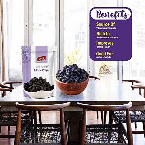 Image of Nutwiz Nuts And Seeds (Black Raisins /Kali Darakh), Fresh, 800 Gram