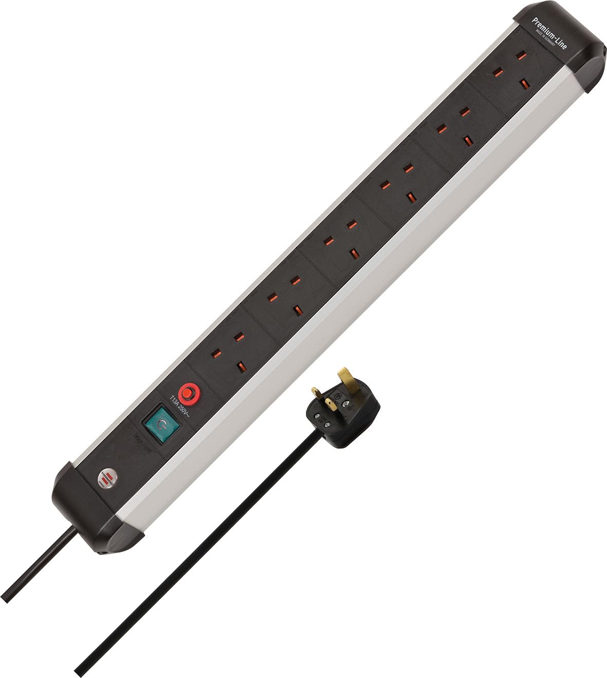 Brennenstuhl Premium-Alu-Line Extension Lead 6 Plug Sockets 3 M