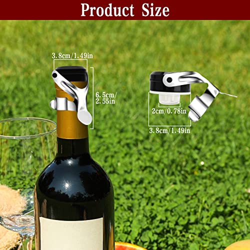 Flaschenverschl¨¹sse mit Hebel 6 St¨¹ck Universal Wein Flaschenverschluss, Edelstahl Sektverschluss Weinflaschenverschluss Champagner… – Ansicht 6