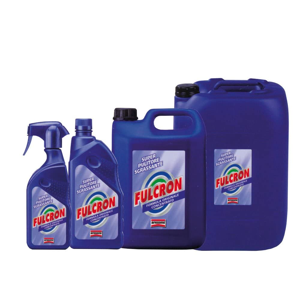 Fulcron Super Sgrassatore Concentrato 1 l, spray per tutte le superfici igienizzante, per ogni tipo di sporco, pulizia profonda professionale universale, profumato