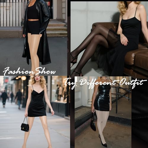 Image of Buauty Shimmer Tights for Women, Shiny Oil Pantyhose Stockings, Oil Bright Shaping Tight Ultra Shiny Sheer Tights High Waist