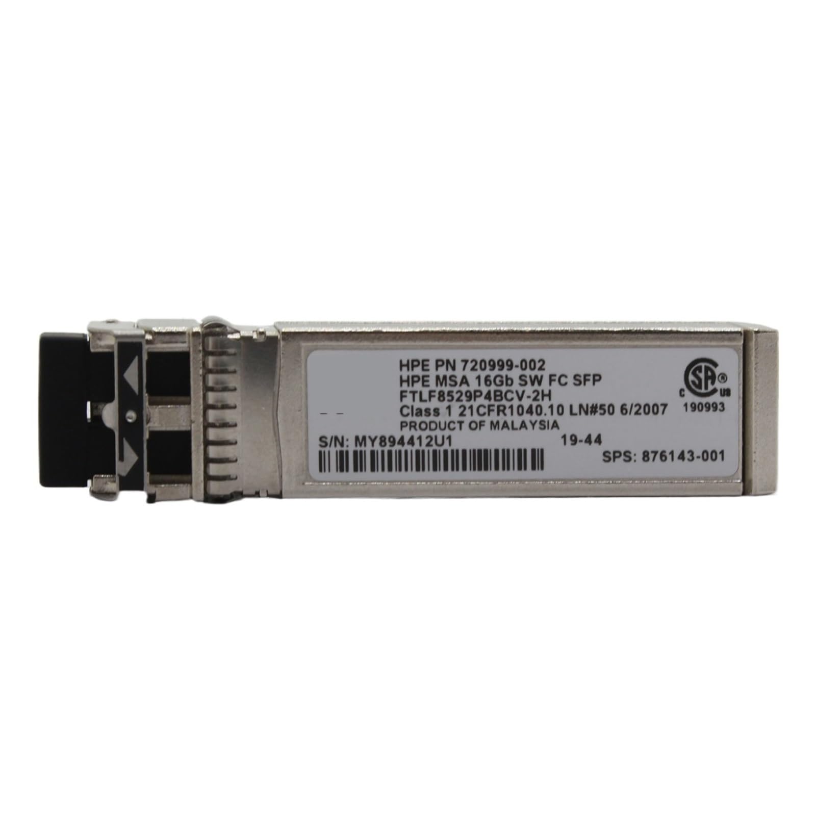720999-002 16 Go SW FC SFP FTLF8529P4BCV-2H d'occasion