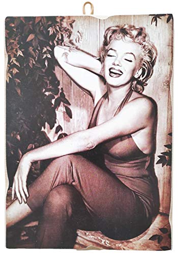 Marilyn Monroe Tableau de style vintage de collection imprimé sur bois