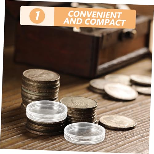 Caja transparente de almacenamiento para evitar la pérdida de monedas 7