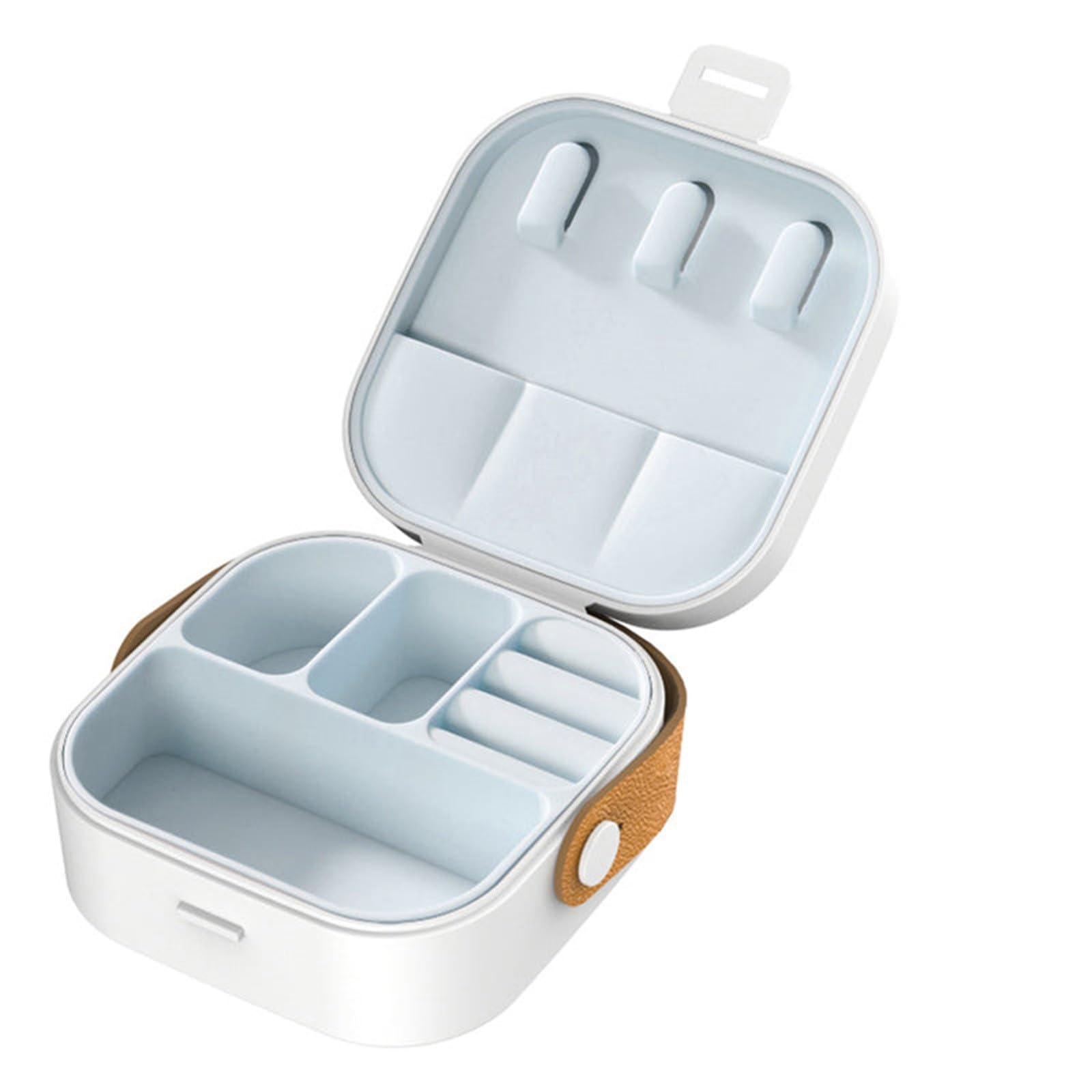 Earring Jewelry Case with Handle Mini Jewelry Travel Case Jewelry Holder Organizer Small Travel Jewelry Box for Women
