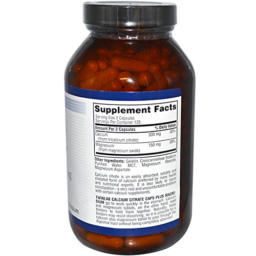 TWINLAB Calcium Citrate Caps, 250 CT TWINLAB Calcium Citrate Caps, 250 CT