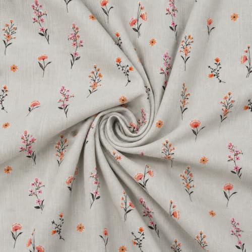 Image of Florida Reversible Cotton Dohar - Single Size (220x160 cm, 90 GSM, Orange Floral Pattern), Soft & Lightweight Blanket for All Seasons, Breathable & Skin‑Friendly Fabric