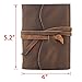 Robrasim Leather Journal Travel Notebook, Handmade Vintage Leather Bound Writing Notebooks for Men & Women, Pocket Size 5.2