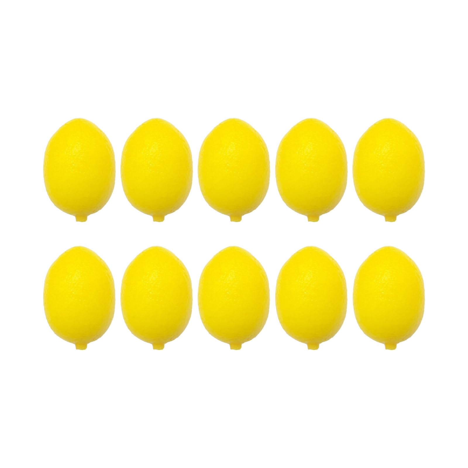 Hsioluted 10Pcs Simulation Lemon Realistic Artificial Lemon Fruit for Basket Display Christmas Thanksgiving Decoration Photography Restaurant Display Fruit