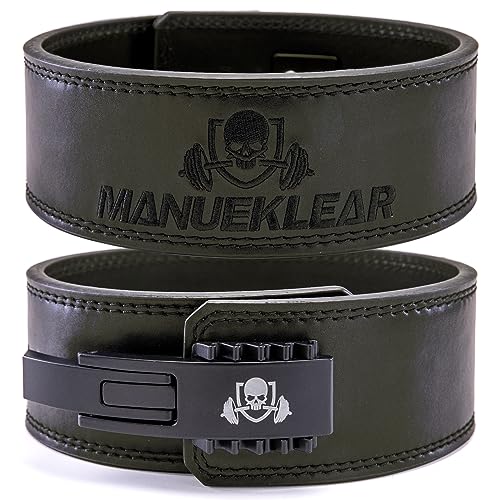 Lever Belt Weightlifting, Leather Lever Belt for Men & Women Powerlifting Lever Belt with 10mm Back Support, Weight Lifting Belt for Weightlifting, Deadlifts, Squat