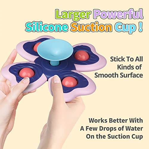 image for ALASOU 3PCS Novelty Spinning Tops Toddler Toys Age 1-2|1 2 Year Old Bo