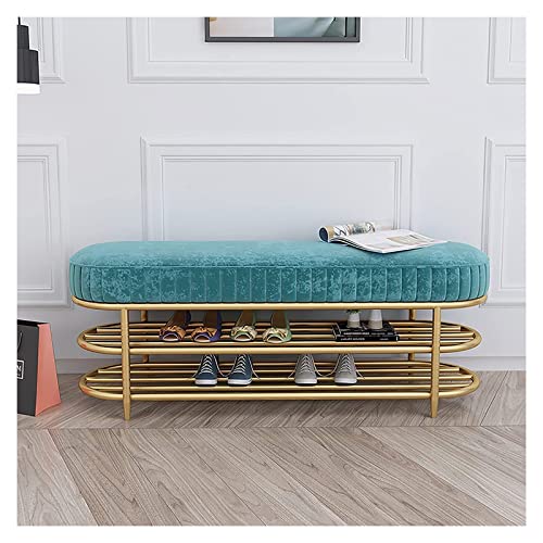 Meuble à chaussures banc compact à 2 niveaux pour optimiser les petits espaces