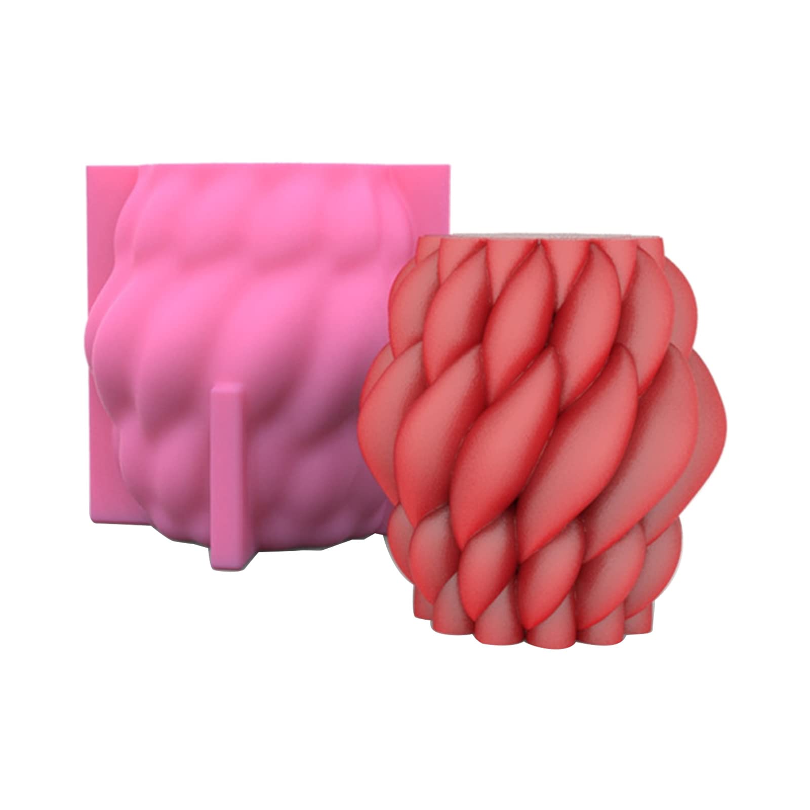 YPBEW 3D Pillar Mold 3D Designed Epoxy Resin Casting Silicone for Plaster Cake Baking Home Decor Silicone
