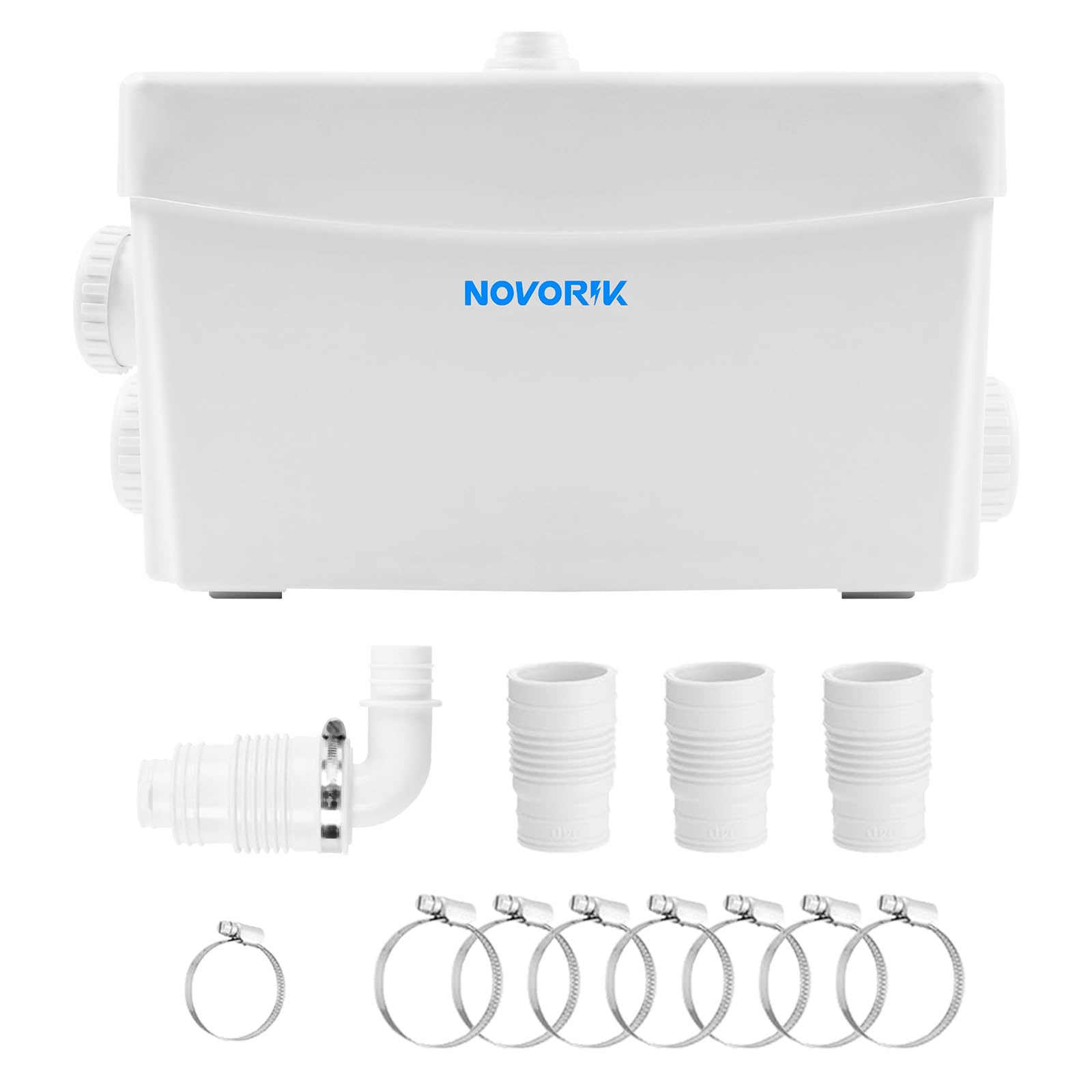 400W Macerator Pump for Basement Upflush Toilet, Sink, Shower, Bathtub - Macerating Sewerage Sump System for Kitchen