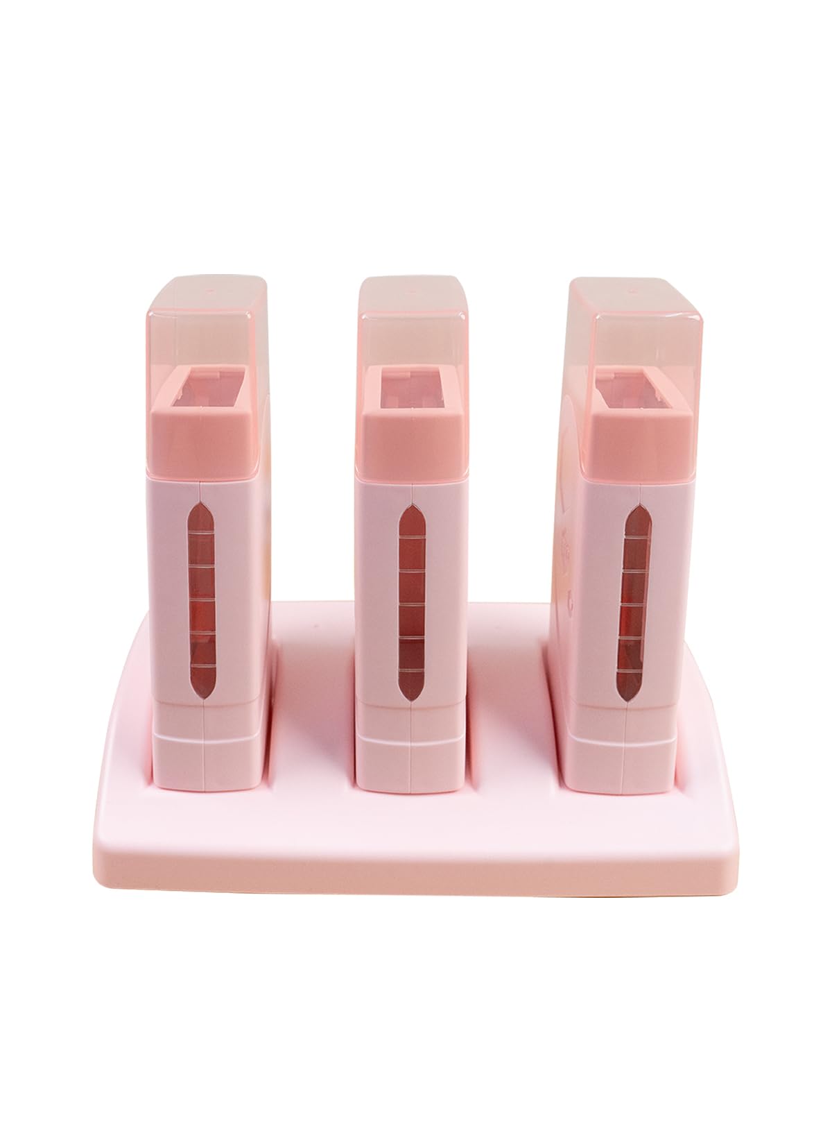 Roll On Wax Warmer kit, Triple Wax Rolle for Hair Removal ,Honey Waxing Kit for Women men,Soft Wax Heater for Larger Areas of the Body With 3 Roller Wax Set(Pink3)