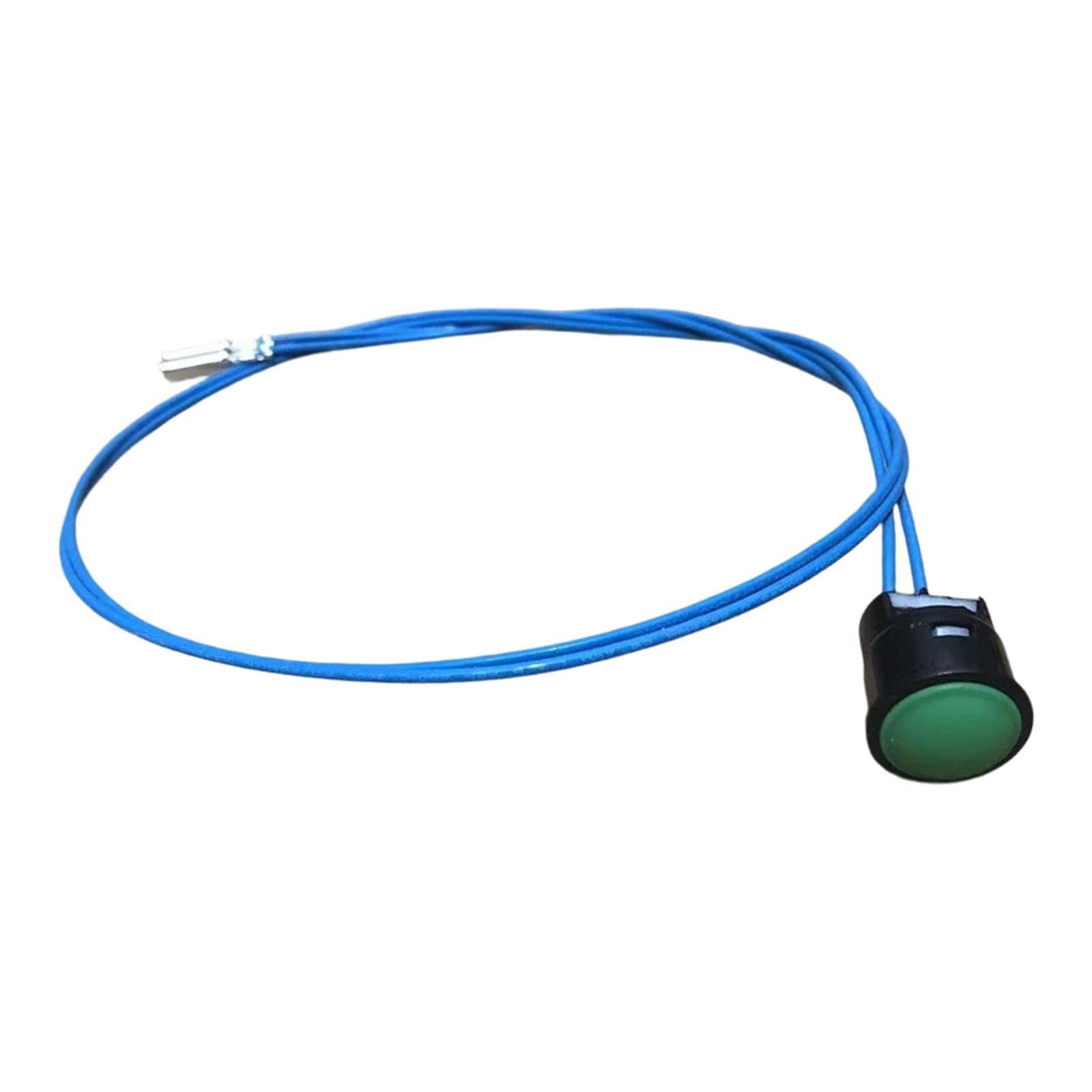 Perfeclan Botón Pulsador de Joystick para Excavadoras, Conjunto de Piezas de Manija de Cargadora, Interruptor de Botón de Alto Rendimiento con Cable para Taller, Verde 2 Cables