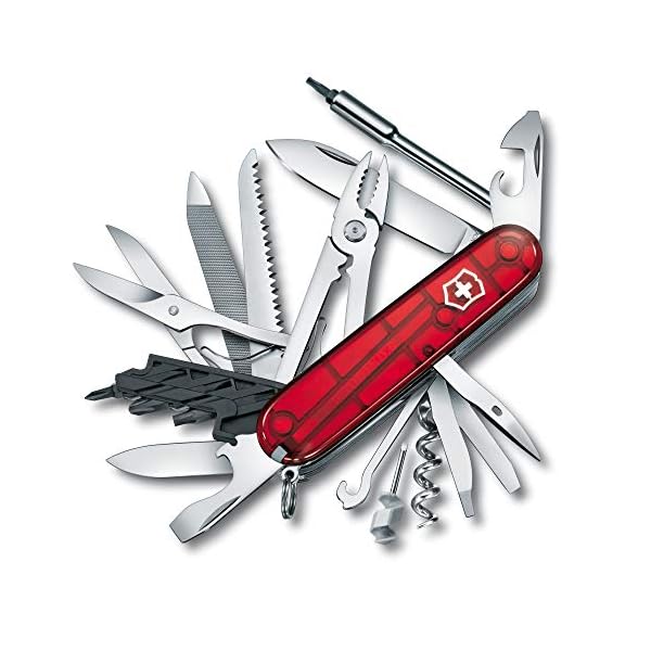 Victorinox Taschenmesser Cyber Tool L (39 Funktionen, Metallfeile, Bit-Schlüssel, Kugelschreiber, Zange) rot – Bild 3
