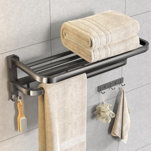 Amazon.com: VOLDRA Towel Racks for Bathroom, 24-Inch Towel Shelf with ...