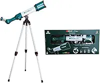 Brinquedo Telescópio Foco Ajustável Zoom 40x 60x 80x Regulagem de Altura Polibrinq