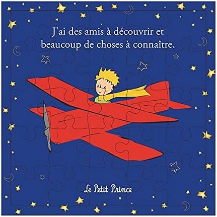 Kiub Puzzle Infantil 25 Piezas El Principito en avión (17,5×17,5cm)