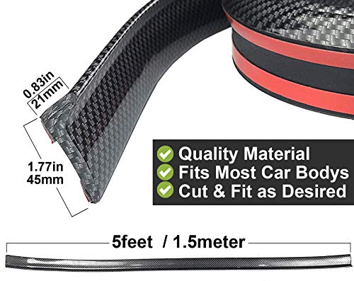 image for Spurtar Rear Spoiler 4.9ft (150cm), Universal Car Trunk Spoiler Roof L