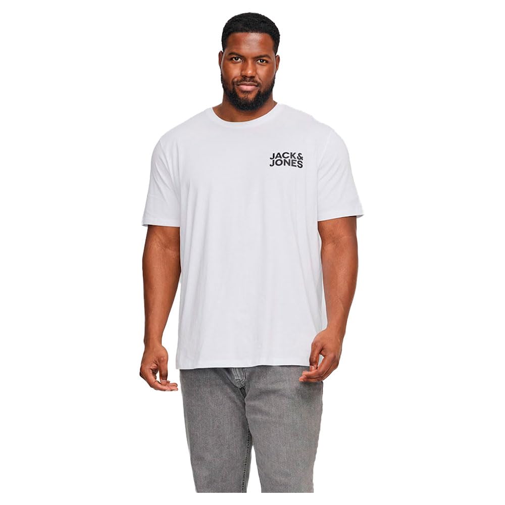 Jack & Jones Men's Blanc Logo T-Shirt Corp Pls