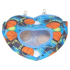 Hooivoerzak, hartvormige konijnenhooizak Opvouwbaar Gemakkelijk schoon te maken Ophangen voor konijnen(Basketbal)