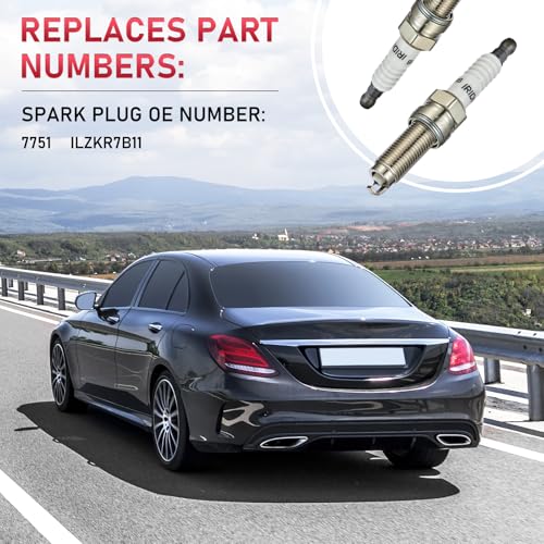 Image of Iridium Spark Plug ILZKR7B11 6 Pack for Honda Accord | Fits Honda Accord /Crosstour /Odyssey /Pilot /Ridgeline; Fits Acura MDX /RDX /TL /TSX; Fits Chrysler Pacifica; Fits Dodge Durango