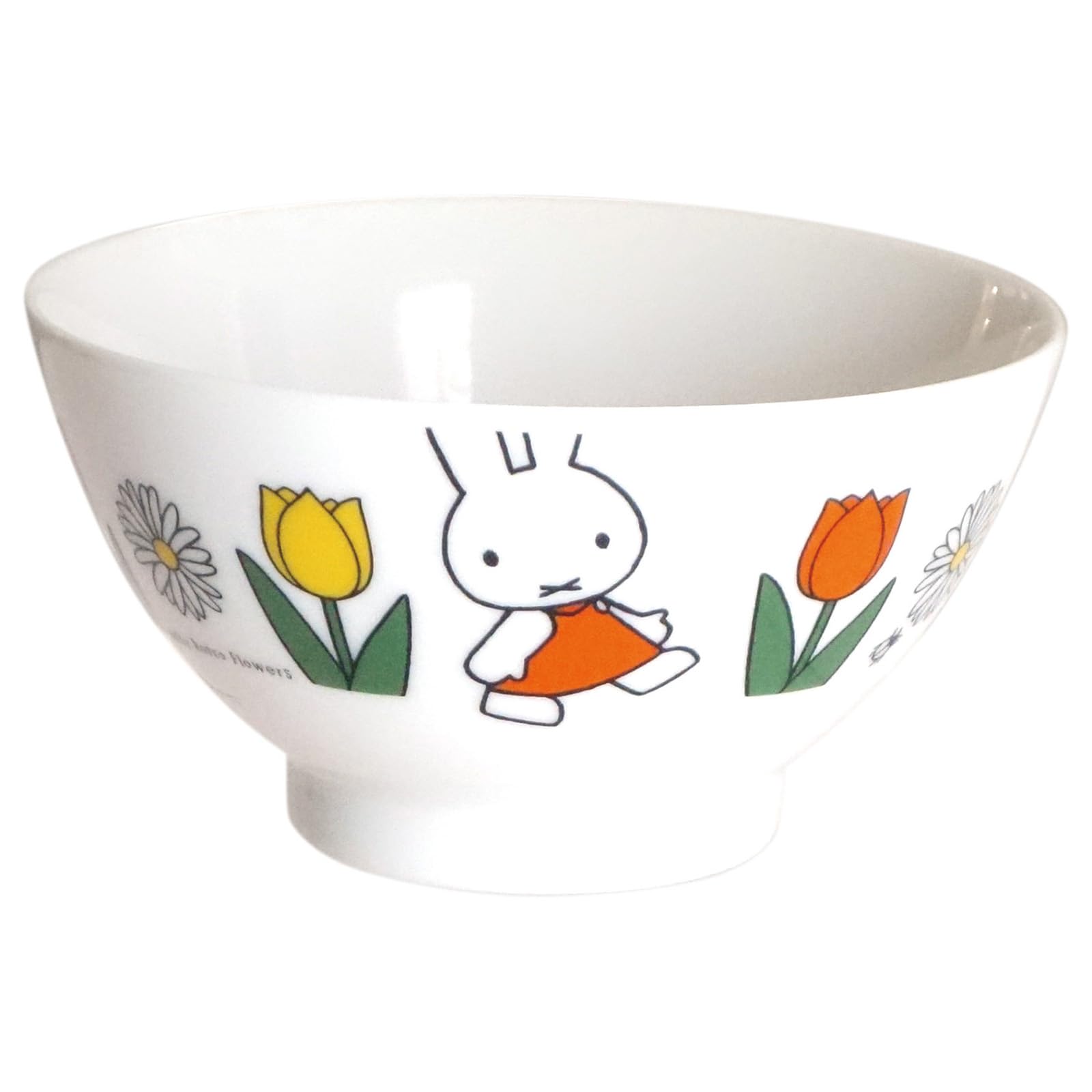 Dick Bruna Miffy 207146 Rice Bowl, 4.5 inches (11.5 cm), Microwave, Dishwasher Safe, Dish Goods, Retro Flower, Made in Japan