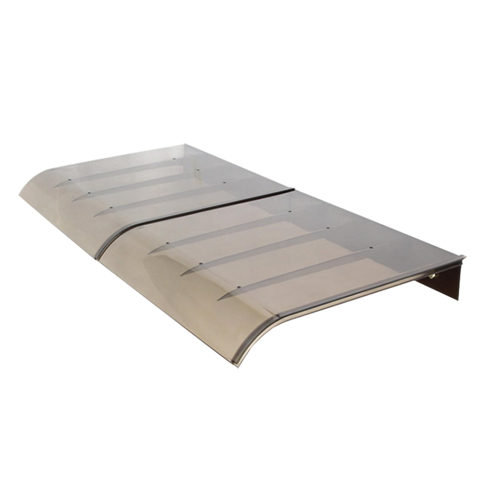 Tettoia da Veranda Pensilina in Policarbonato Spessa 3 Mm, Protezione Solare Antivento Modulabile per Finestre (40x80cm/16"x32")