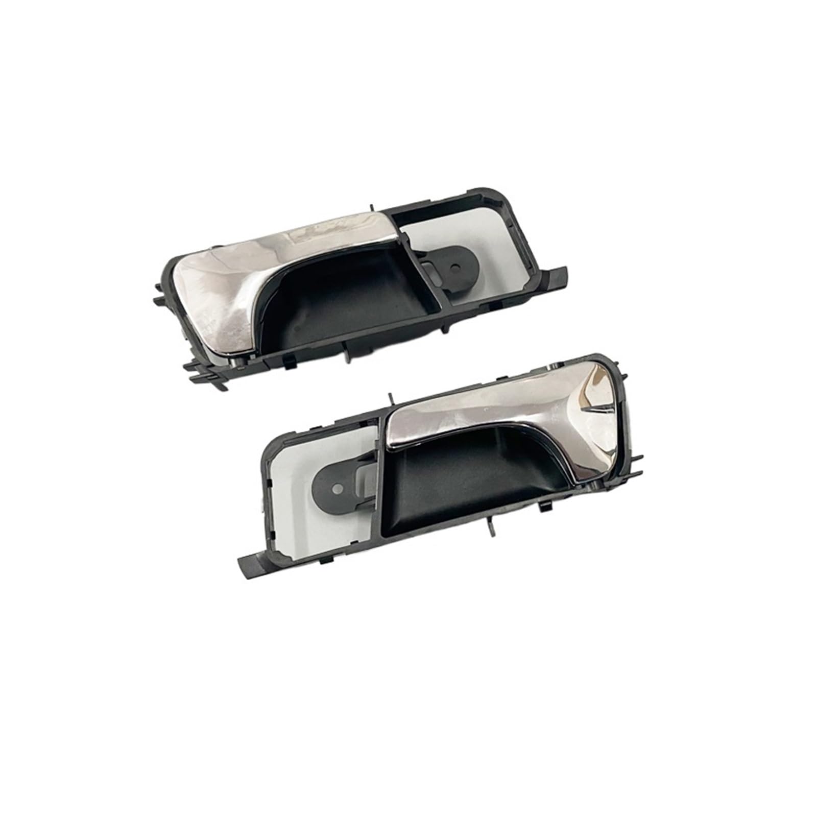 Nhsijpo 1 Pair Chrome Automotive Interior Door Handle For Buick For Excelle 2007-2013 Front Rear Door Inside Handle Chrome With Black(1 Pair Chrome)