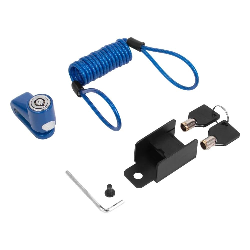 Ytqmorebnz Bleu Electric Scooter Disc Brake Anti-Theft Lock For Xiaomi M365 3 Pro 1S Pro2 Accessories(Bleu)