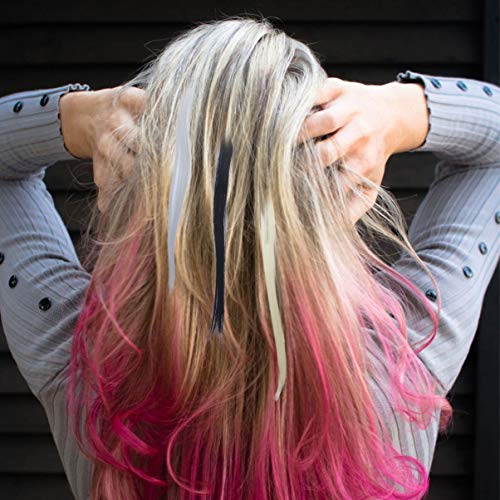 FRCOLOR 30Pcs Clipe Colorido Em Extensões de Cabelo Destaques Do Partido Clipe Em Extensões de Cabel