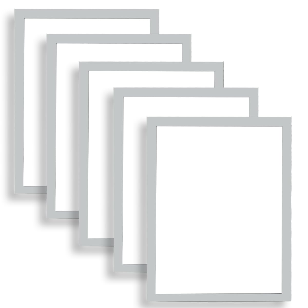 Magnetic Sign Holder Self-Adhesive Plastic Photo Frame Document Sheet 8.5 x 11-inch 5 Count