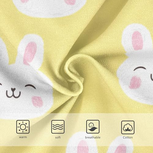 Cartoon Girls Underwear Toddler 2t Cotton Panties for Girl Cute Cartoon White Rabbits Yellow Undies Kids Briefs3