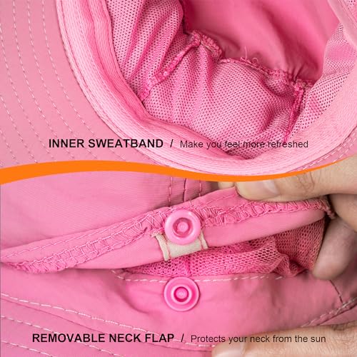 Image of Mosquito Head Net Hat - Bug Cap UPF 50+ Sun Protection with Hidden Netting for Beekeeping Hiking Women