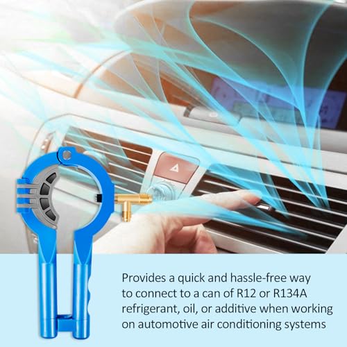 LAIKOU Tap para latas refrigerante R12 y R134A, 3 en 1 miniatura 4