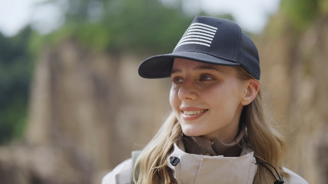 Gorra Trucker bandera americana snapback unisex miniatura 6