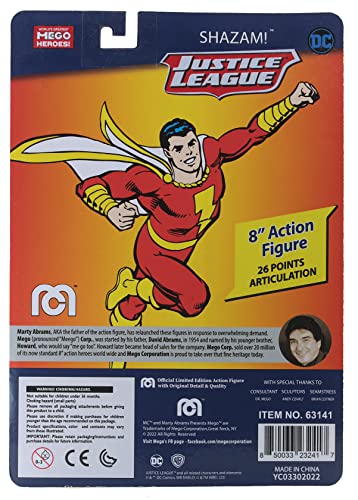 Mego Corporation Dc: Shazam 8-Inch Action Figure #TOP2