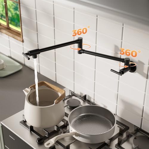 Robinet de cuisine pliant au design moderne noir pour sublimer votre espace de cuisson - 2
