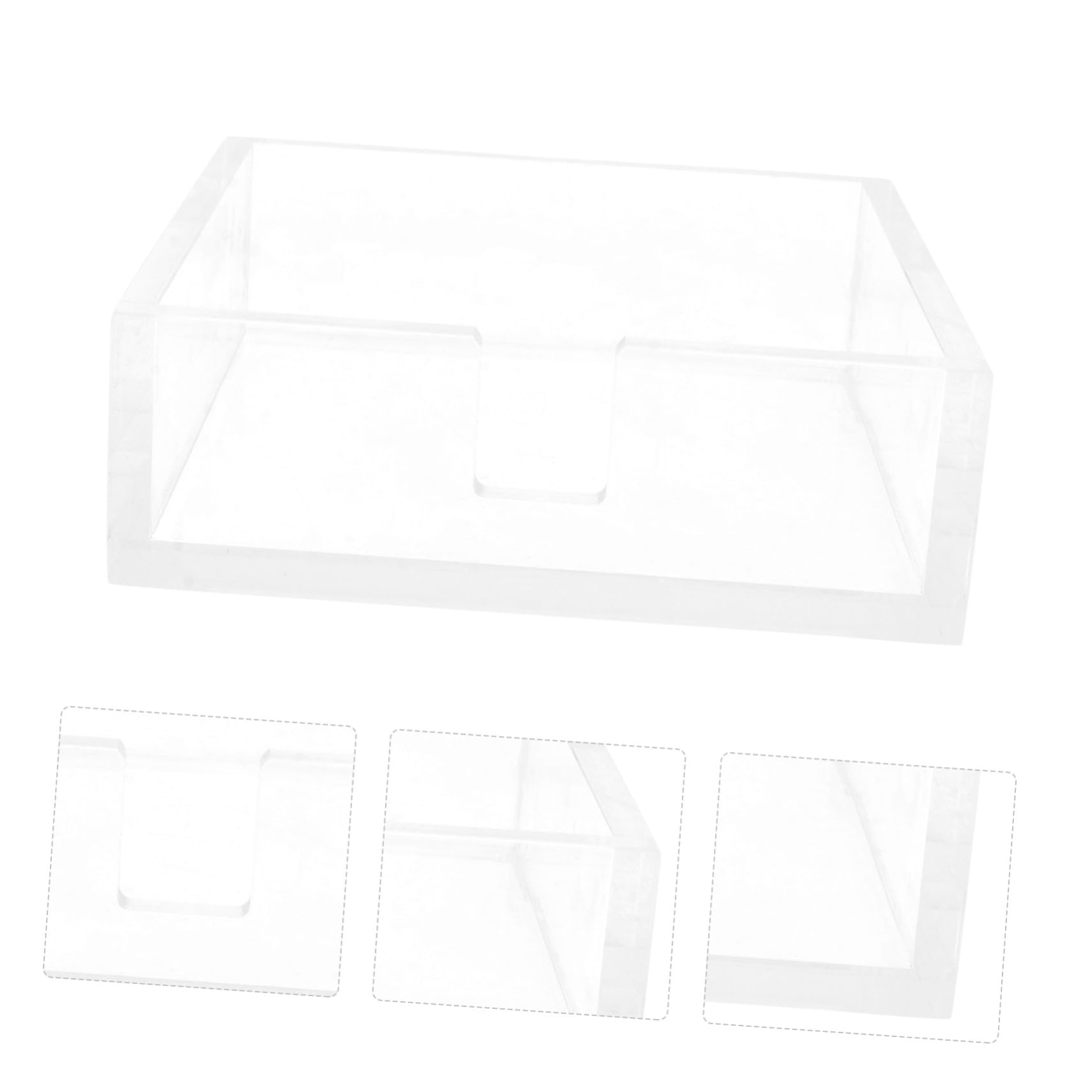 Servilletero de Acrílico Transparente, Organizador de Servilletas | Barras y Banquetes, Tacto Cómodo, Acabado de Calidad, Diseño Claro y Aspecto Fresco