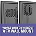 Sanus SASP1-B1 Streaming Media Player Mounting Bracket Hides Most Small Devices Up to 3 lbs. Behind Your TV - Apple TV Roku Fire TV etc. - SASP1-B1 Black
