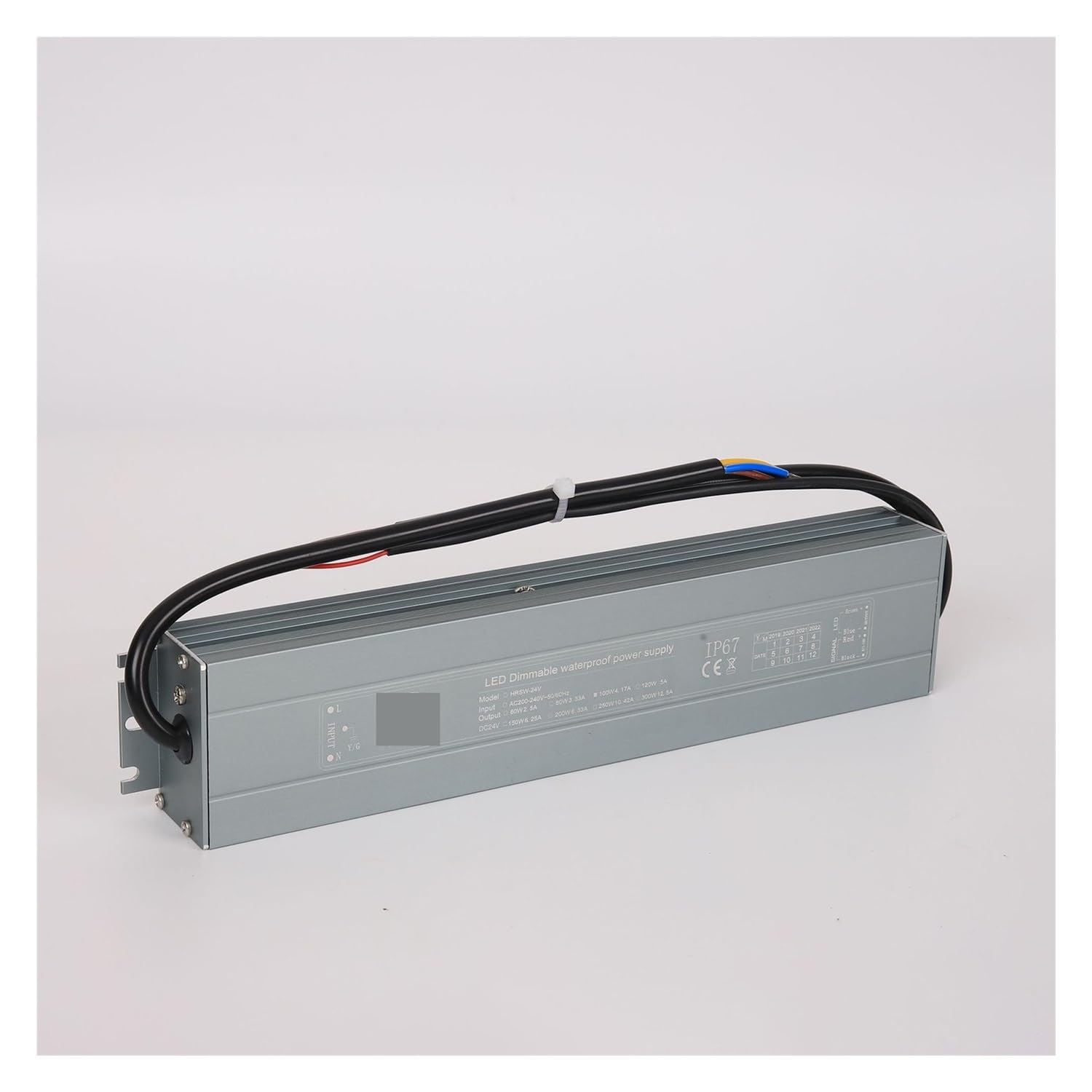 60W 100W 200W 300W 0/1-10V & TRIAC Dimmable LED Transformer Driver IP67 Outdoor Power Supply 12V 24V DC for Wash Wall Lights (Output 12V_200W)