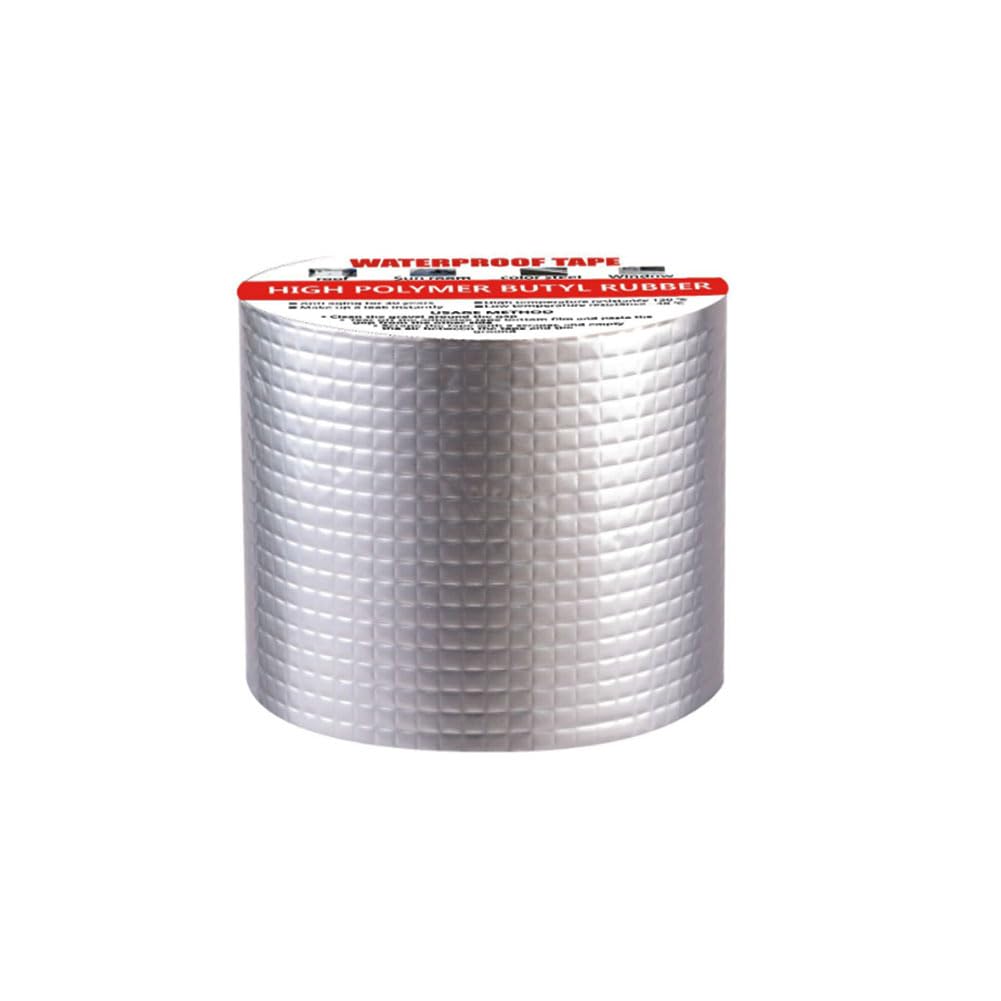 Cinta de butilo para reparación de fugas de techo, cinta de sellado impermeable de 50 mm x 5 m, cinta selladora autoadhesiva fuerte, tira a prueba de fugas para grietas en el techo, RV, HVAC,