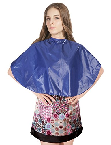 WM BEAUTY Wash Shampoo Shortie Cape Hair Salon Barber Cape Blue