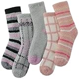 fauson Fuzzy Socks for Women - Winter Slipper Socks for Women, Cozy Socks for Sleeping, Lounge & Home Comfort Essentials, 5 Pairs